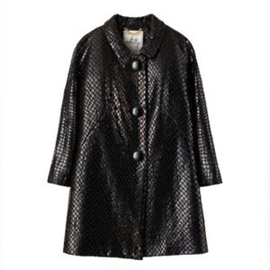 Vintage Milly of New York Black Peacoat Size 4